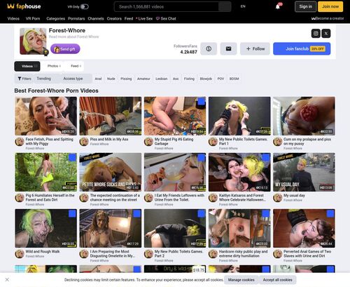A Review Screenshot of ForestWhore