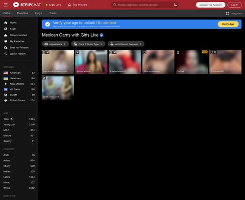 A Review Screenshot of Stripchat Mexico