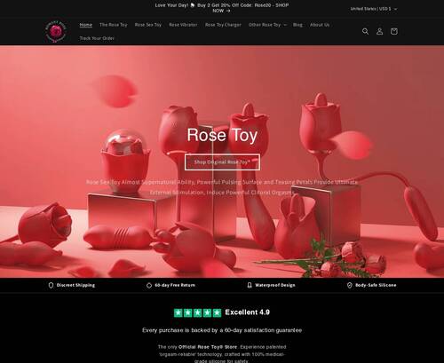 A Review Screenshot of Rose Toy Official